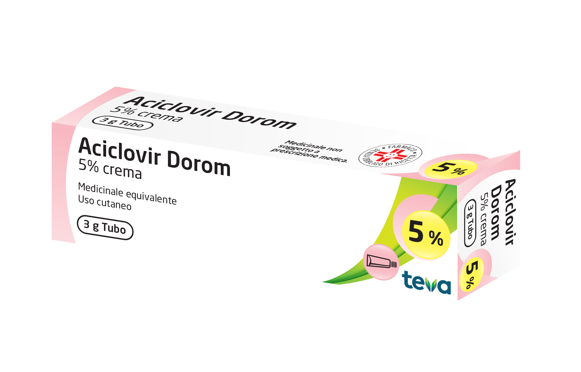 Aciclovir dorom 5% crema 5 crematubo 3 g