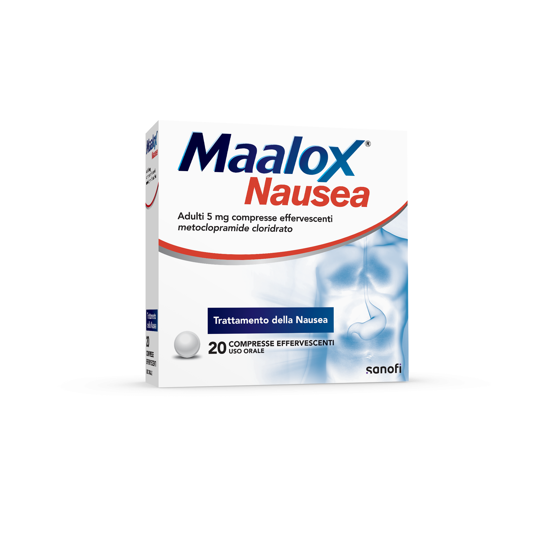 Farmahope | Maalox nausées adultes 5 mg 5 mg comprimés effervescents20  comprimés Pharmacie en ligne