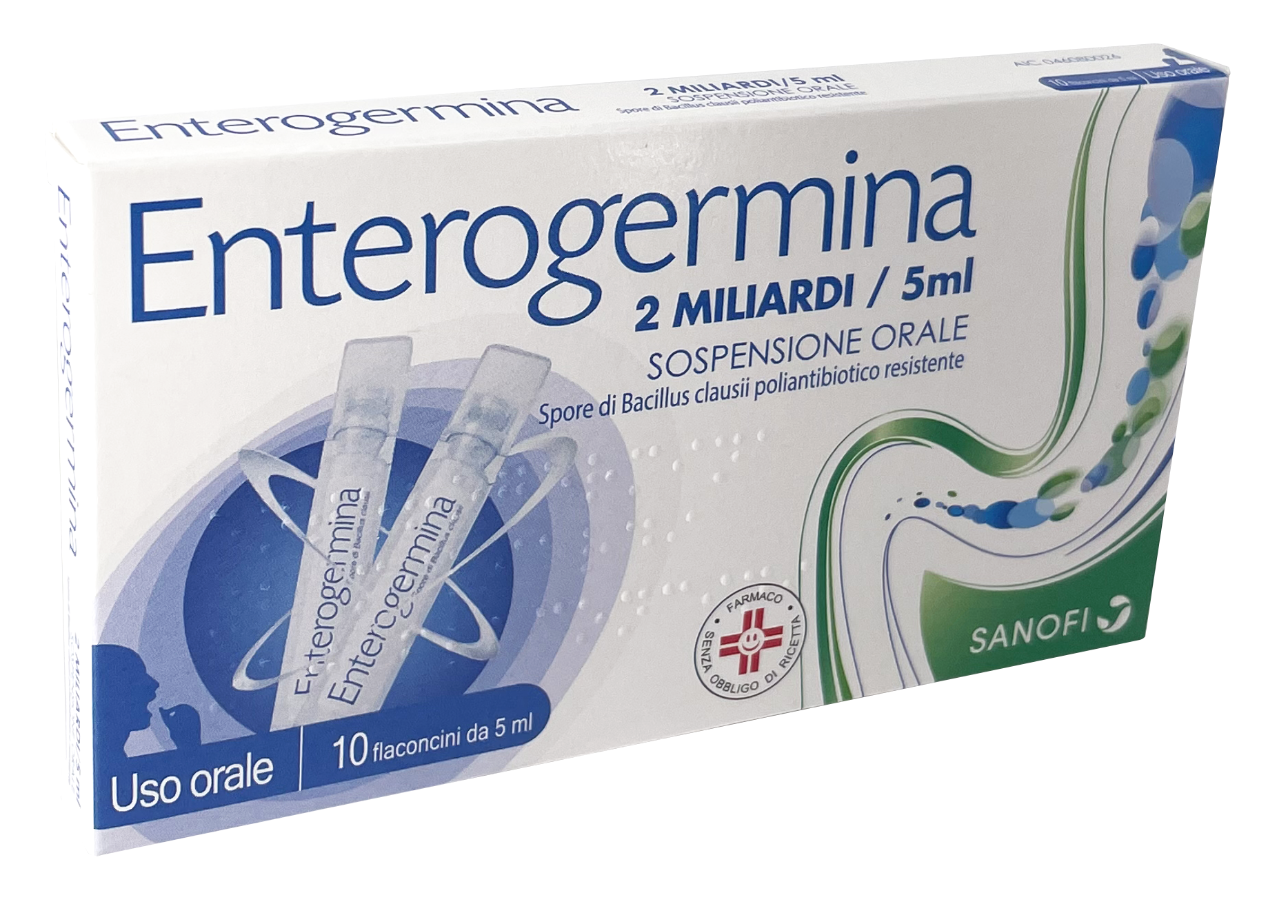 Enterogermina 2 miliardi 2 miliardi5 ml sospensione orale 10 flaconcini 5 ml  | Farmacia Online