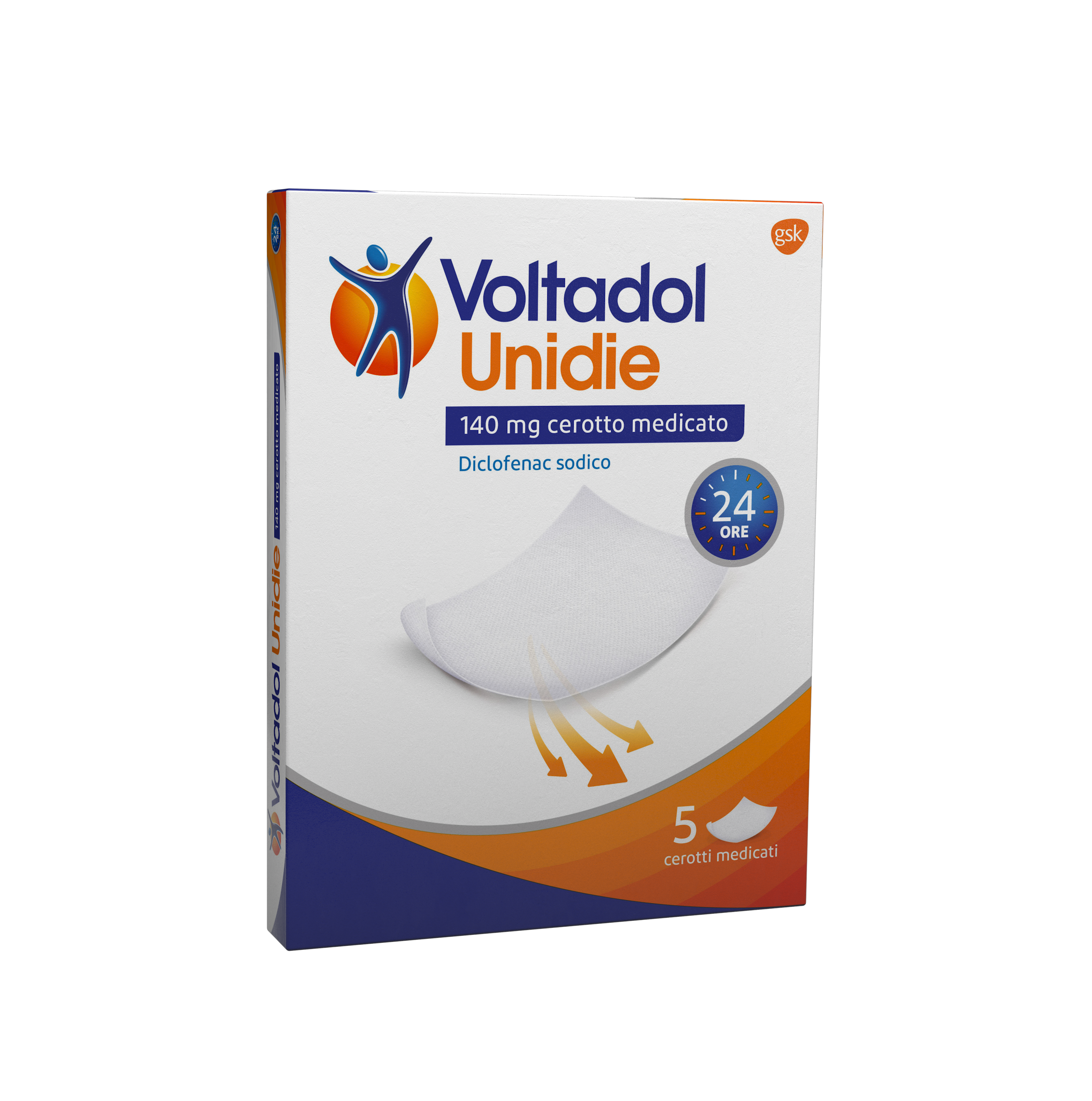 Voltadol unidie 140 mg cerotto medicato 140 mg cerotti medicati 5 cerotti  in bustina cartapealeaa | Farmacia Online