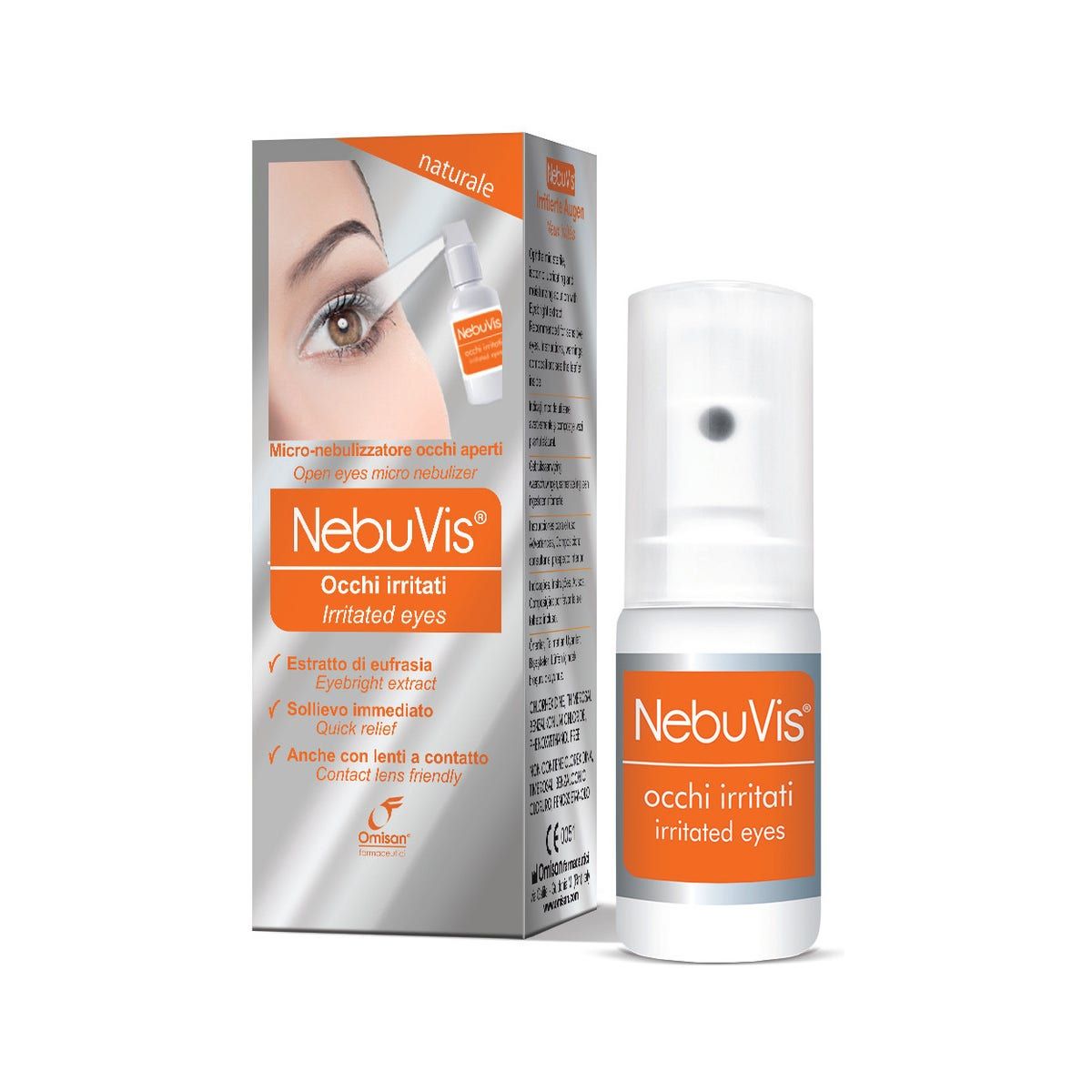 Nebuvis irritated eyes spray 10 ml 1 piece