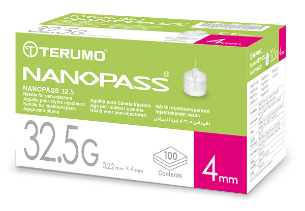 Farmahope | Aiguille pour stylo à insuline nanopass 325 jauge longueur 4 mm  100 pièces Pharmacie en ligne
