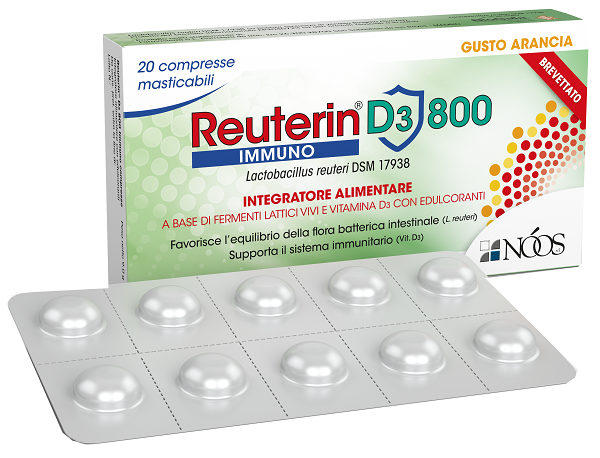 Reuterina d3 800 imuno 20 comprimidos