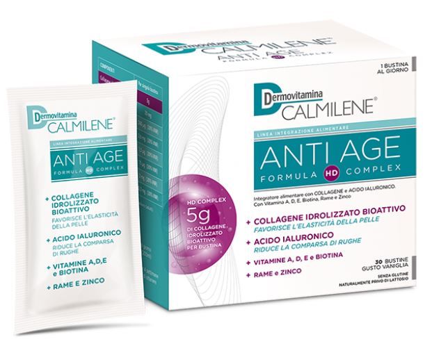 Farmahope | Dermovitamina calmilene antiage ia a base di collagene e acido  ialuronico polvere 30 bustine gusto vaniglia Online pharmacy