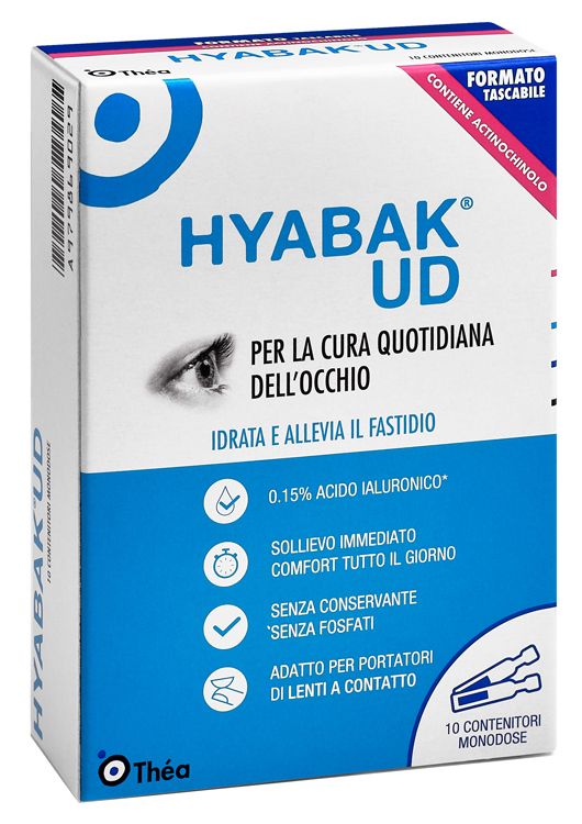 Hyabak UD Solución Oftálmica para Ojos Secos 10 Viales Monodosis