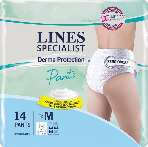 Farmahope | Couche-culotte pour incontinence lines specialist derma pants  plus m 14 pièces Pharmacie en ligne