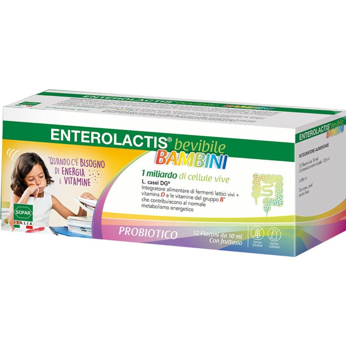 Enterolactis bevibile bambini 12 flaconcini | Farmacia Online