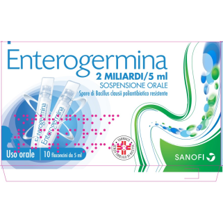Enterogermina 4 miliardi / 5 ml sospensione orale 4 miliardi5ml sospensiore  orale 20 flaconcini | Farmacia Online