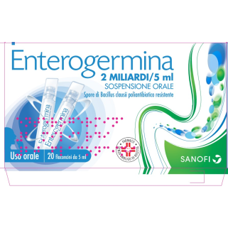 Enterogermina 2 miliardi 2 miliardi5 ml sospensione orale 10 flaconcini 5  ml | Farmacia Online