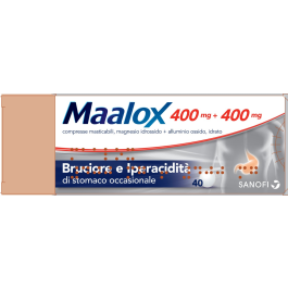 Maalox 400 mg 400 mg comprimidos mastigáveis 40 comprimidos