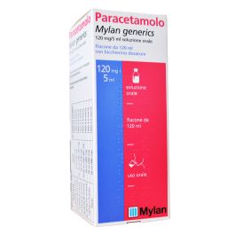 Paracetamolo mylan generics 120 mg/5 ml soluzione orale 120 mg5 ml  soluzione orale1 flacone da 120 ml | Farmacia Online