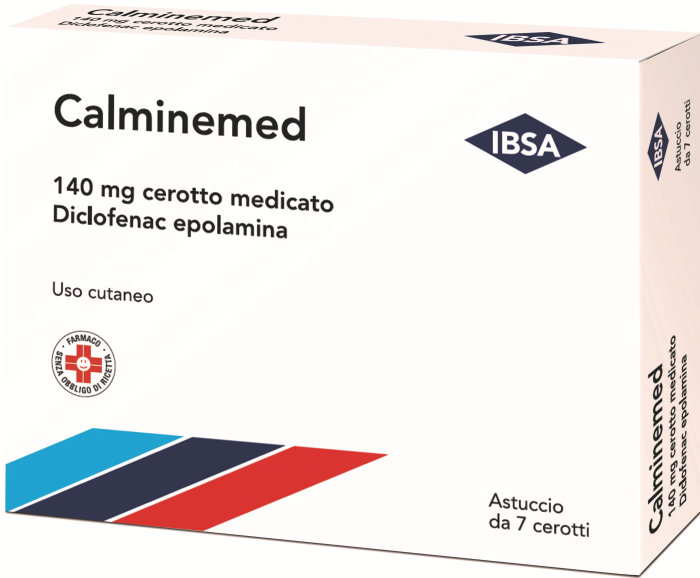 Farmahope | Calminemed 140 mg cerotto medicato 140 mg cerotti medicati 7  cerotti in cartapealetilene e acido metacrilico copolimero Online pharmacy