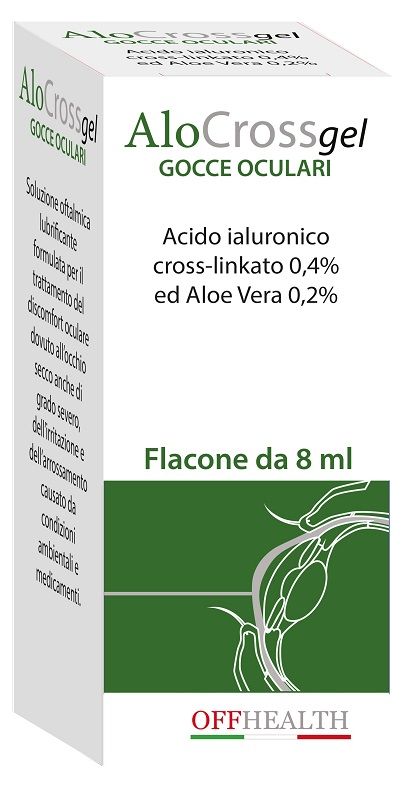 Gocce oculari alocross acido ialuronico cross-linkato 02 e aloe vera 8 ml |  Farmacia Online